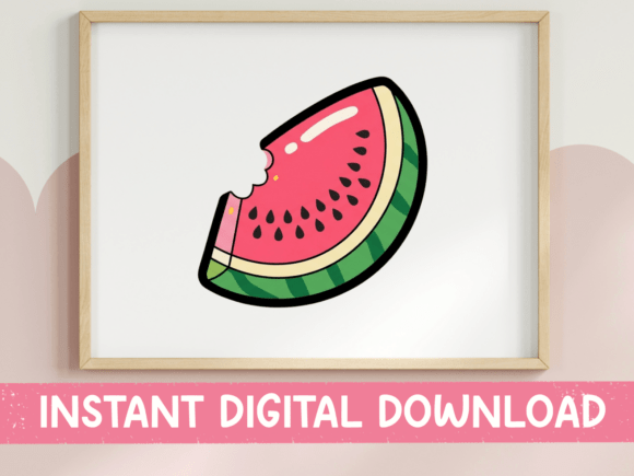 Bitten Watermelon Slice Sticker: Graphics for T-Shirt Designs