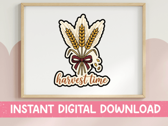 Harvest Time Wheat Bundle Sticker: Graphics & T-Shirt Designs