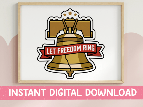 Let Freedom Ring Liberty Bell Sticker Graphics