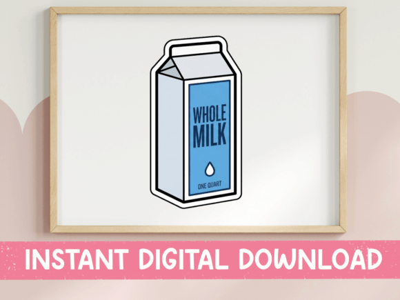 Whole Milk Carton Sticker Design: Graphics & T-Shirt Designs